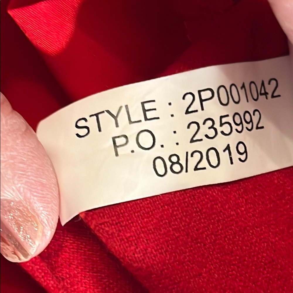 EUC Vineyard Vines Red Plaid Pants / matching belt Sz 8 - Picture 9 of 12